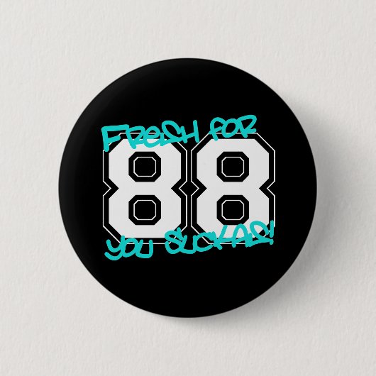 Badge Rond 5 Cm Frais pour '88 (Devant)