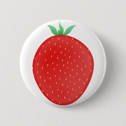 Badge Rond 5 Cm Fraise (Devant)