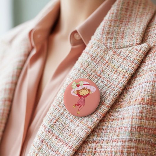 Badge Rond 5 Cm Fraise