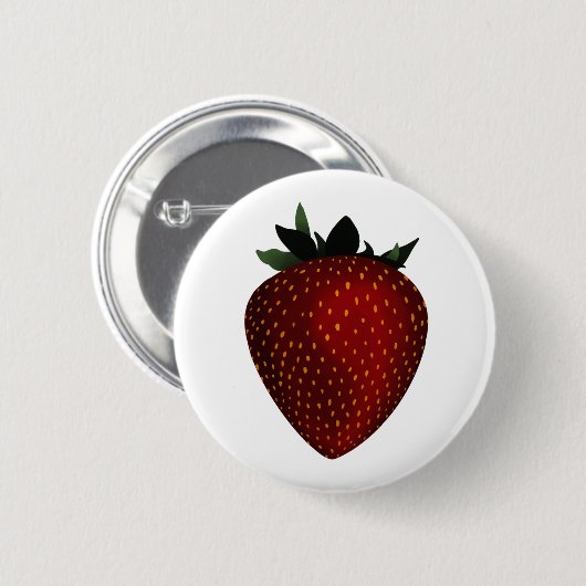 Badge Rond 5 Cm fraise (Devant & derrière)