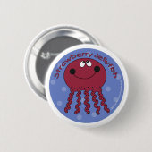 Badge Rond 5 Cm Framboise (Devant & derrière)