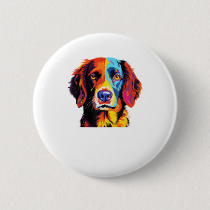 Badge Rond 5 Cm Français Bretagne Espagnol Maman Papa Papa Chien V