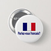 Badge Rond 5 Cm Francais de Parlez-vous ? (Devant & derrière)