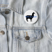 Badge Rond 5 Cm Français le lama ! ! (En situation)