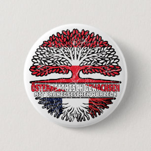 Badge Rond 5 Cm France Autriche