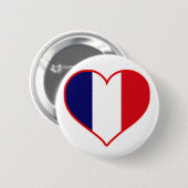 Badge Rond 5 Cm France Love (Devant & derrière)