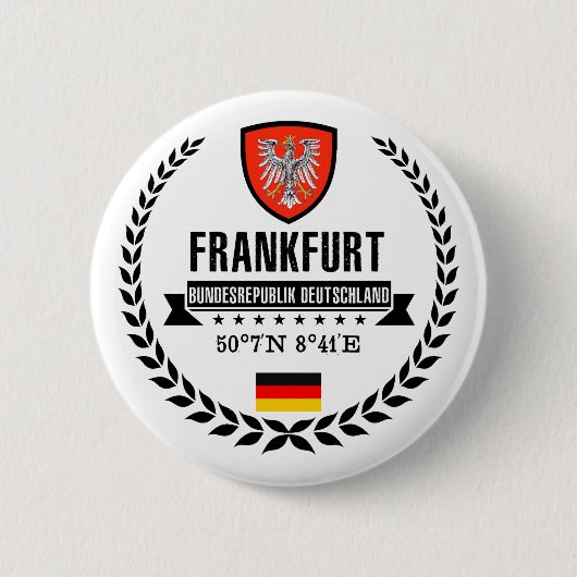 Badge Rond 5 Cm Francfort (Devant)