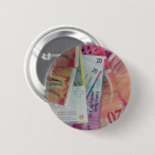 Badge Rond 5 Cm Francs suisses (Devant & derrière)
