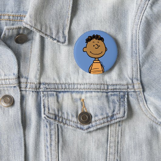 Badge Rond 5 Cm Franklin Smiling (En situation)