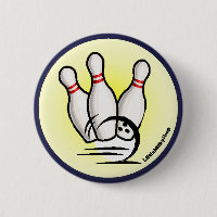 Frappez le bouton de goupilles de bowling