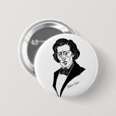 Badge Rond 5 Cm Frederic Chopin (Devant & derrière)