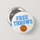 Badge Rond 5 Cm Free Throws Team Boy Genre Revevela Party (Devant & derrière)