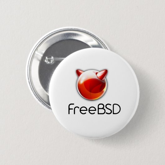 Badge Rond 5 Cm FreeBSD badge. (Devant & derrière)
