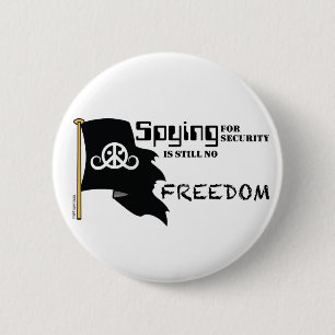 Badge Rond 5 Cm Freedom button (round 2.25" Spying Freedom)