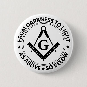 Badge Rond 5 Cm Freemasonry emblem