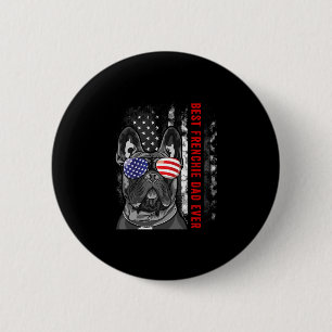 Badge Rond 5 Cm Frenchie Papa Ever Papa French Bulldog Amoureux de