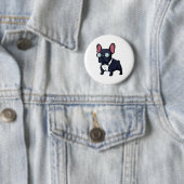 Badge Rond 5 Cm Frenchie The Gentlemen (En situation)
