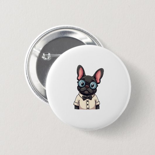 Badge Rond 5 Cm Frenchie The Gentlemen Copy (3) (Devant & derrière)