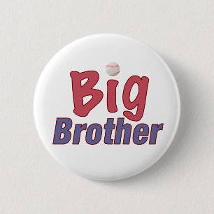 Badge Rond 5 Cm Frère (base-ball)