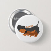 Badge Rond 5 Cm Frère (chiens) (Devant & derrière)