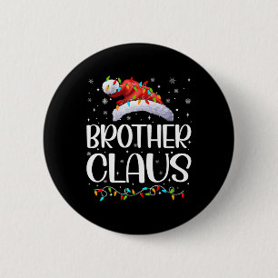 Badge Rond 5 Cm Frère Claus Jeu Lumières Pyjama de Noël Matchine