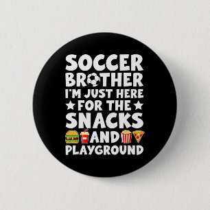 Badge Rond 5 Cm Frère de foot drôle Frère de joueur de football