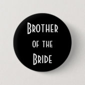 Badge Rond 5 Cm Frère de l'épouse (Devant)