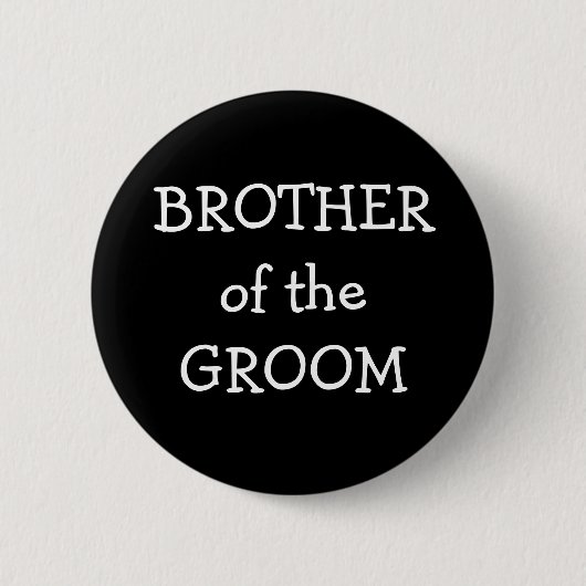 Badge Rond 5 Cm Frère du marié (Devant)