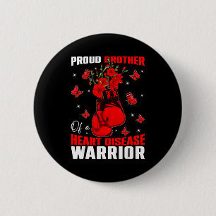 Badge Rond 5 Cm Frère d'un guerrier du cœur Sensibilisation aux ma