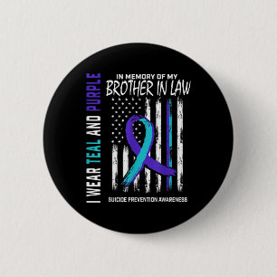 Badge Rond 5 Cm Frère en droit Prévention du suicide Amérique