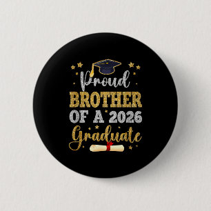 Badge Rond 5 Cm Frère fier d'un grand frère diplômé de 2026