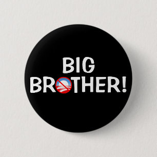 Badge Rond 5 Cm Frère ! - Obama