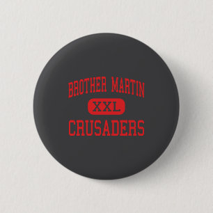 Badge Rond 5 Cm Frères Martin Croisés Élevés Nouvelle-Orléans