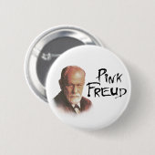 Badge Rond 5 Cm Freud rose (Devant & derrière)