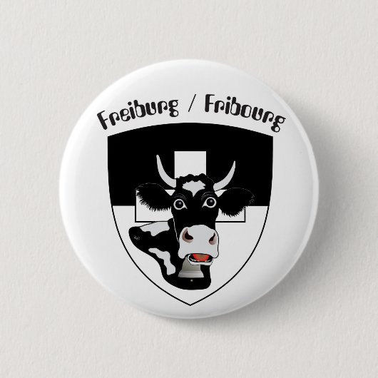Badge Rond 5 Cm Fribourg (Devant)