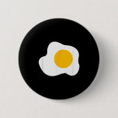 Badge Rond 5 Cm Fried Egg Graphic Funny Breakfast Eggs Lover (Devant)