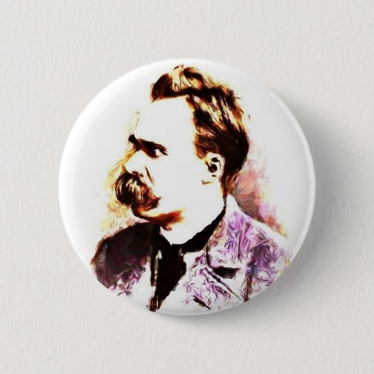 Badge Rond 5 Cm Friedrich Nietzsche (Devant)