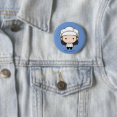 Badge Rond 5 Cm FRIENDS™ | Monica Chibi (En situation)