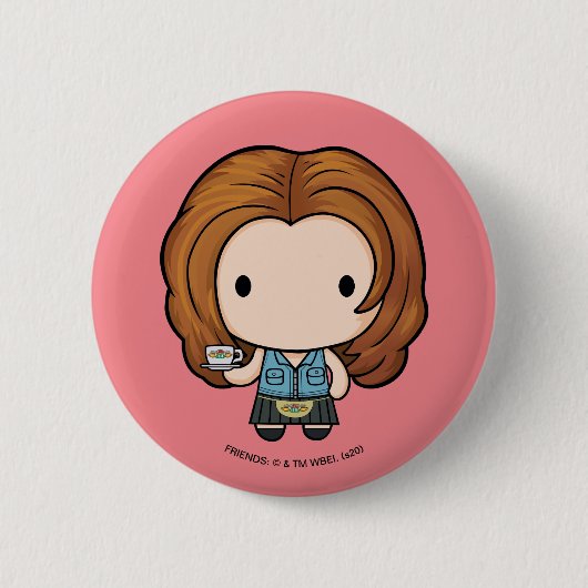 Badge Rond 5 Cm FRIENDS™ | Rachel Chibi (Devant)