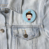 Badge Rond 5 Cm FRIENDS™ | Ross Chibi (En situation)