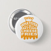 Badge Rond 5 Cm Fritures de fromage (Devant & derrière)