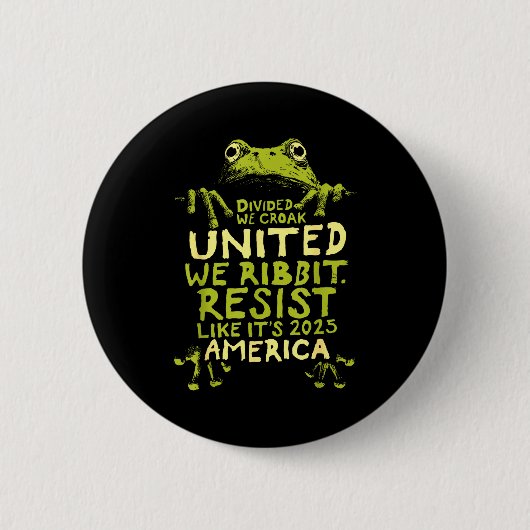 Badge Rond 5 Cm Frog Resist Cute Funny  (Devant)