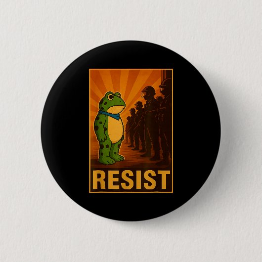 Badge Rond 5 Cm Frog Resist Rtland Frog Protest - Rtland Frog Acti (Devant)