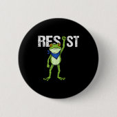 Badge Rond 5 Cm Frogs Resist - Rtland Frog Protest Funny  (Devant)