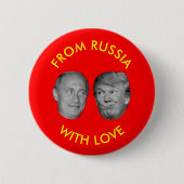 BADGE ROND 5 CM FROM RUSSIA WITH LOVE (Devant)