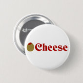 Badge Rond 5 Cm Fromage olive (d'amour d'I) (Devant & derrière)