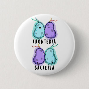 Badge Rond 5 Cm Fronteria Bactéries Funky Biology Pun