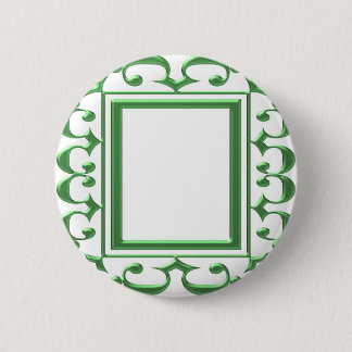 Badge Rond 5 Cm Frontière décorative VERTE : Pensez les
