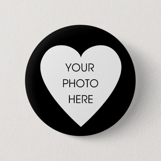 Badge Rond 5 Cm Frontière faite sur commande de coeur de (Devant)
