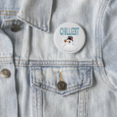 Badge Rond 5 Cm Frosty the Snowman™ | Chilliest (En situation)